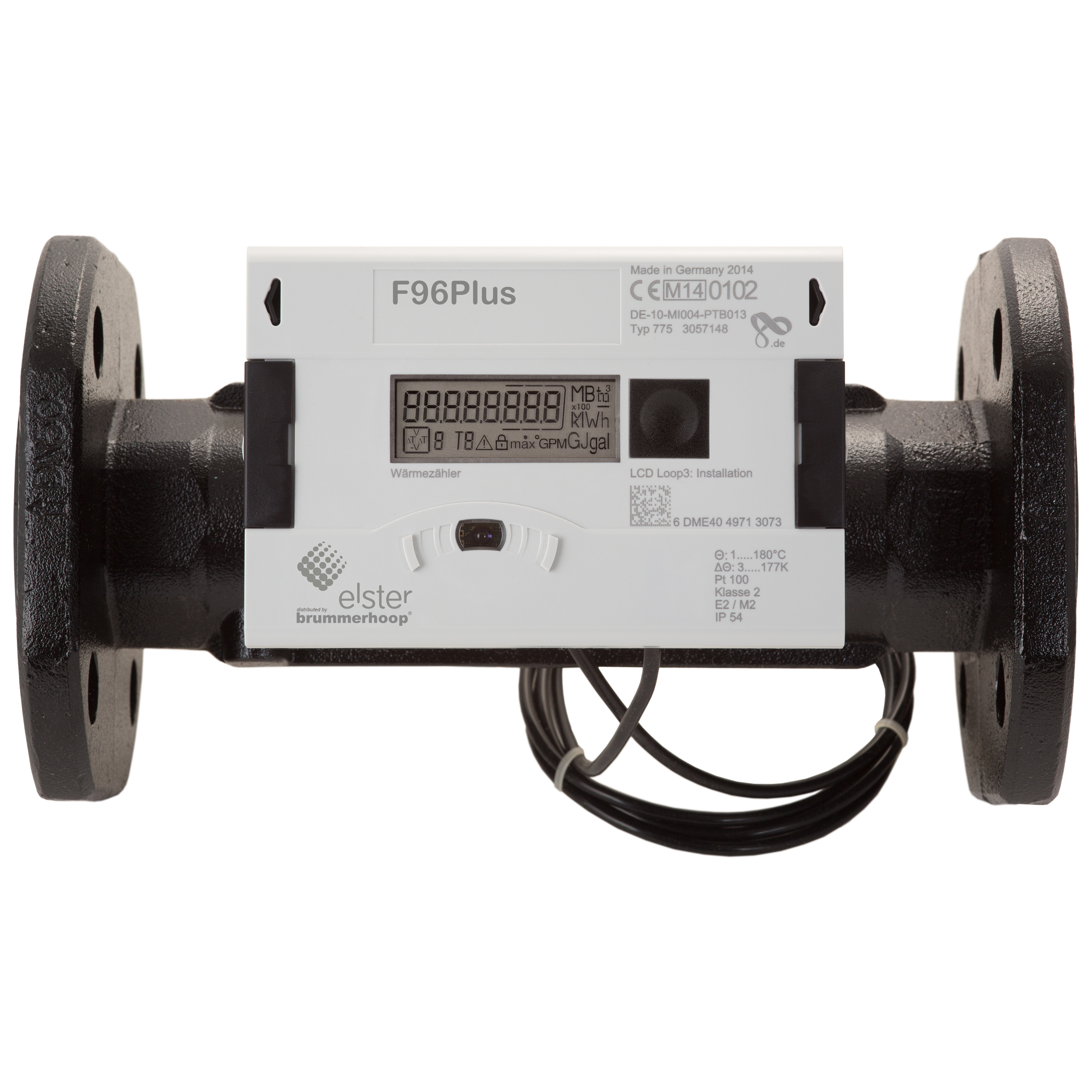 Funk-Wärmezähler F96Plus Ultraschall Qp25 DN65 300mm (OMS)