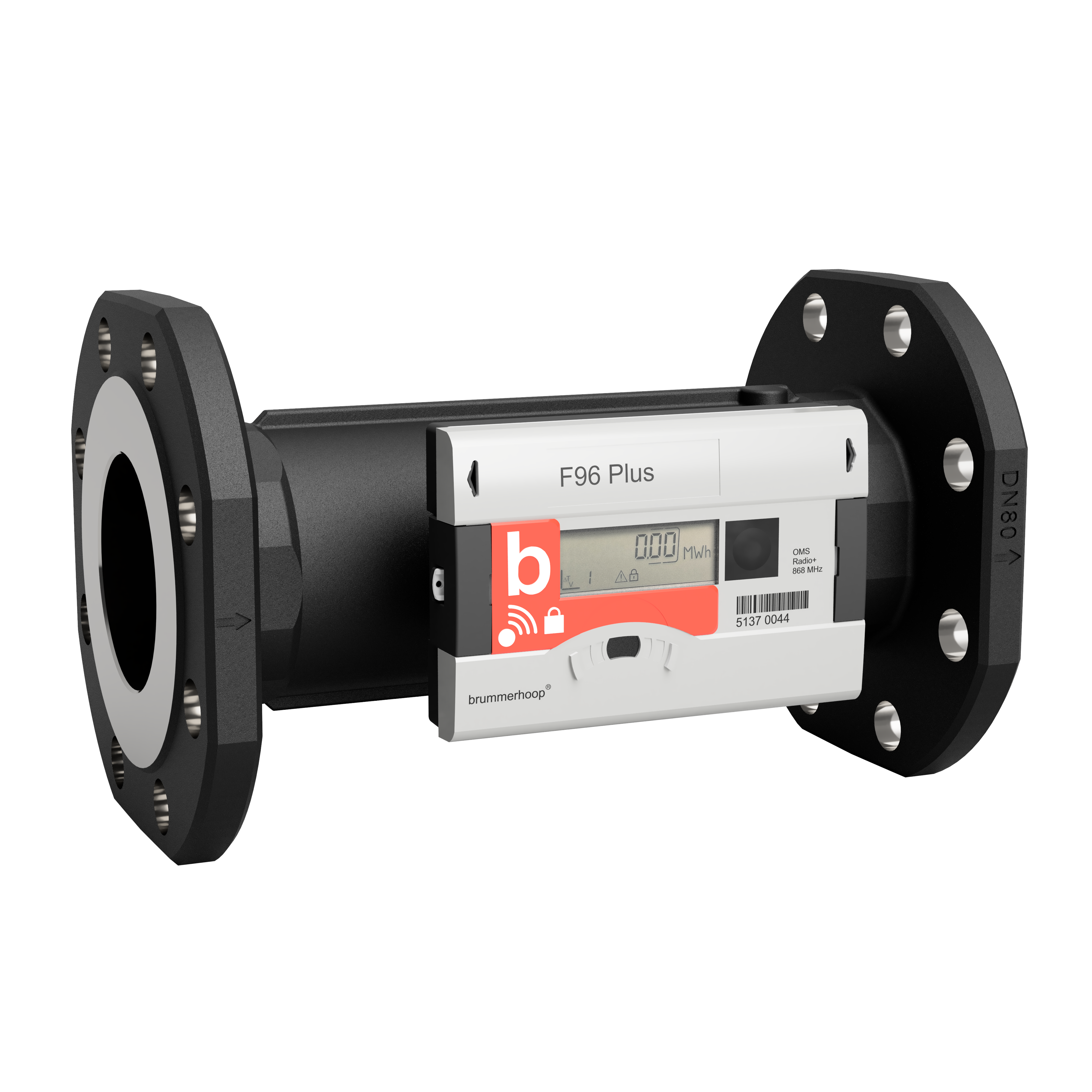 F96PLUS Qp40 DN80 300MM Ultraschall-Funk-Wärmezähler (wireless M-Bus, OMS)